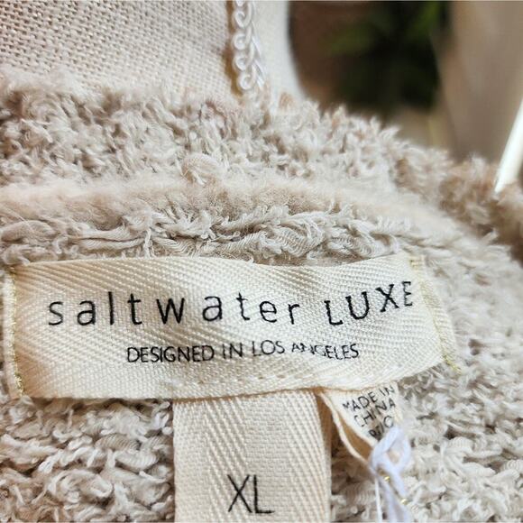 SALTWATER LUXE NEW COLOR SAND LEOPARD SWEATER SIZE XL - Picture 7 of 8